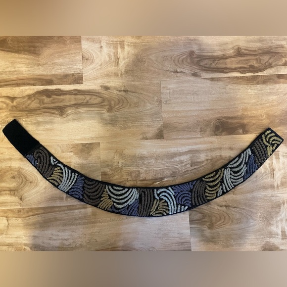 NWT - Vintage Lauren Alexandra Beaded Belt - Size L main image 5